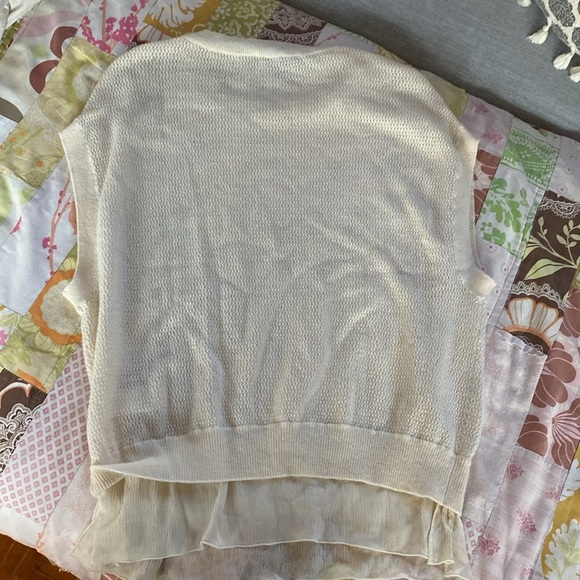 Vince Cap Sleeve cashmere & Silk Trimmed Sweater
XXS F3840 - Picture 5 of 9